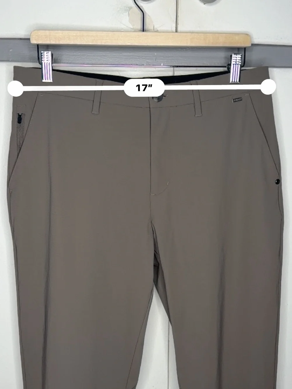 Vuori Pants Mens 32 Grey Chino Fleet Preppy Performance Golf Active Classic V489